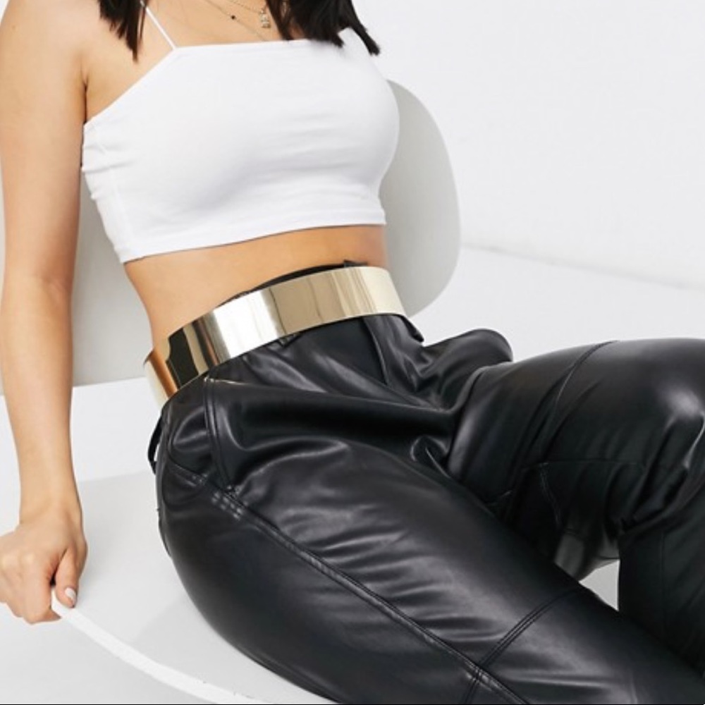 ADJUSTABLE GOLD METAL WAIST BELT